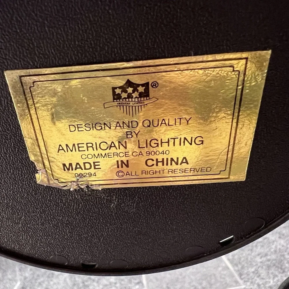 Vtg American Lighting 3-Way Brass Touch 12